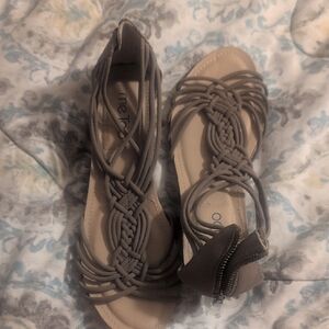 Me Too Women's Brown Braided Sandals